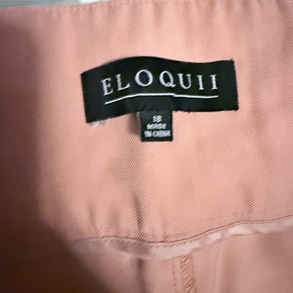 Eloquii Soft Pink High Waisted Trousers